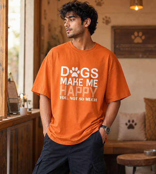 Dogs Make Me Happy (Orange)
