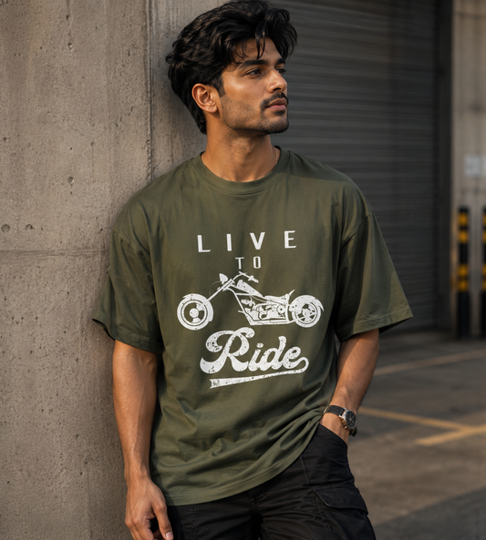 Live To Ride (Olive Green)