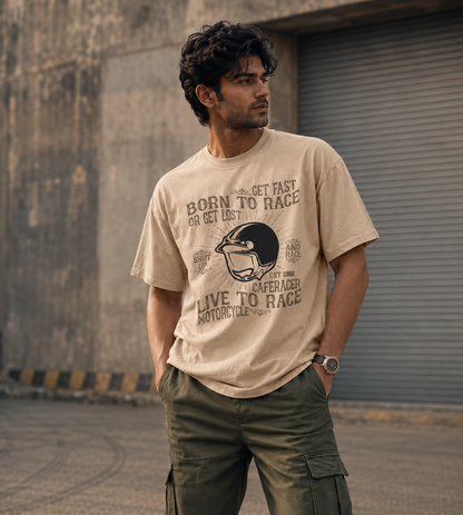 Born To Race (Beige)