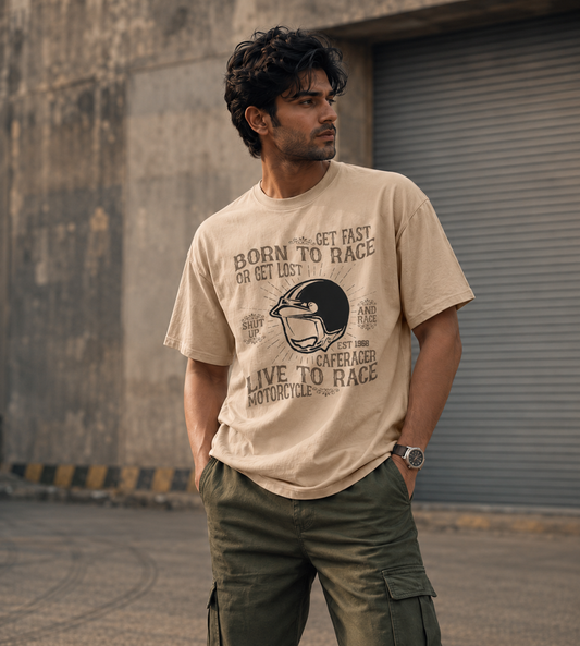 Born To Race (Beige)