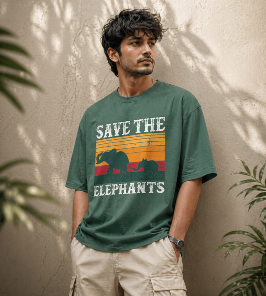 Save The Elephants (Forest Green)