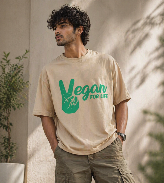 Vegan For Life (Beige)