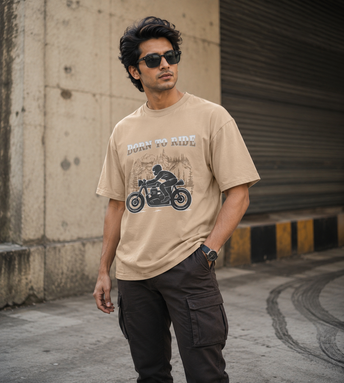 Born To Ride (Beige)