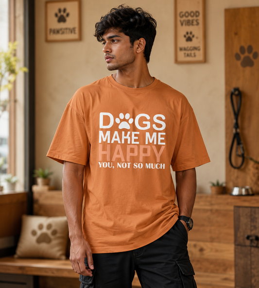 Dogs Make Me Happy (Peach)