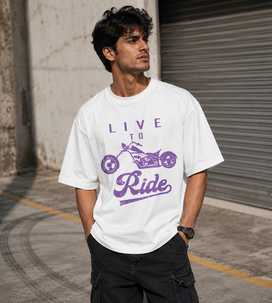 Live To Ride (White)