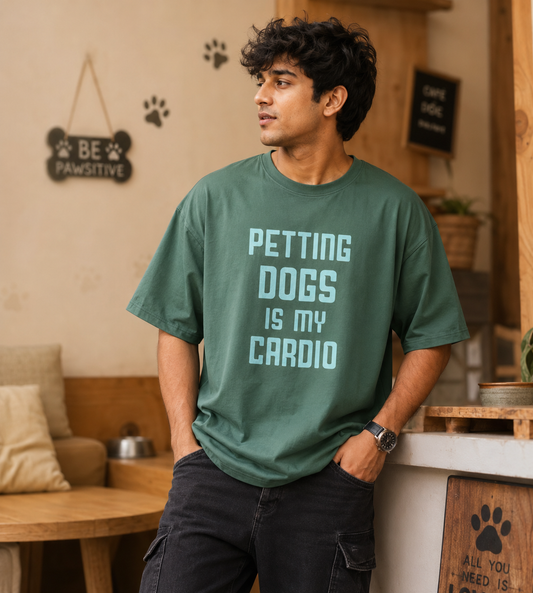 Petting Dogs Is My Cardio (Forest Green)