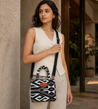 Monochrome Vibes Mini Sling Bag