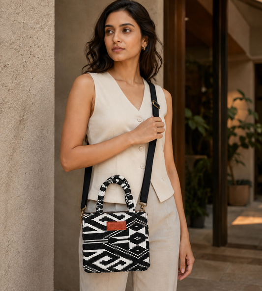 Monochrome Vibes Mini Sling Bag