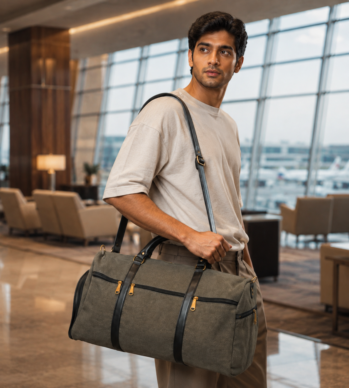 Olive Green Duffle Bag
