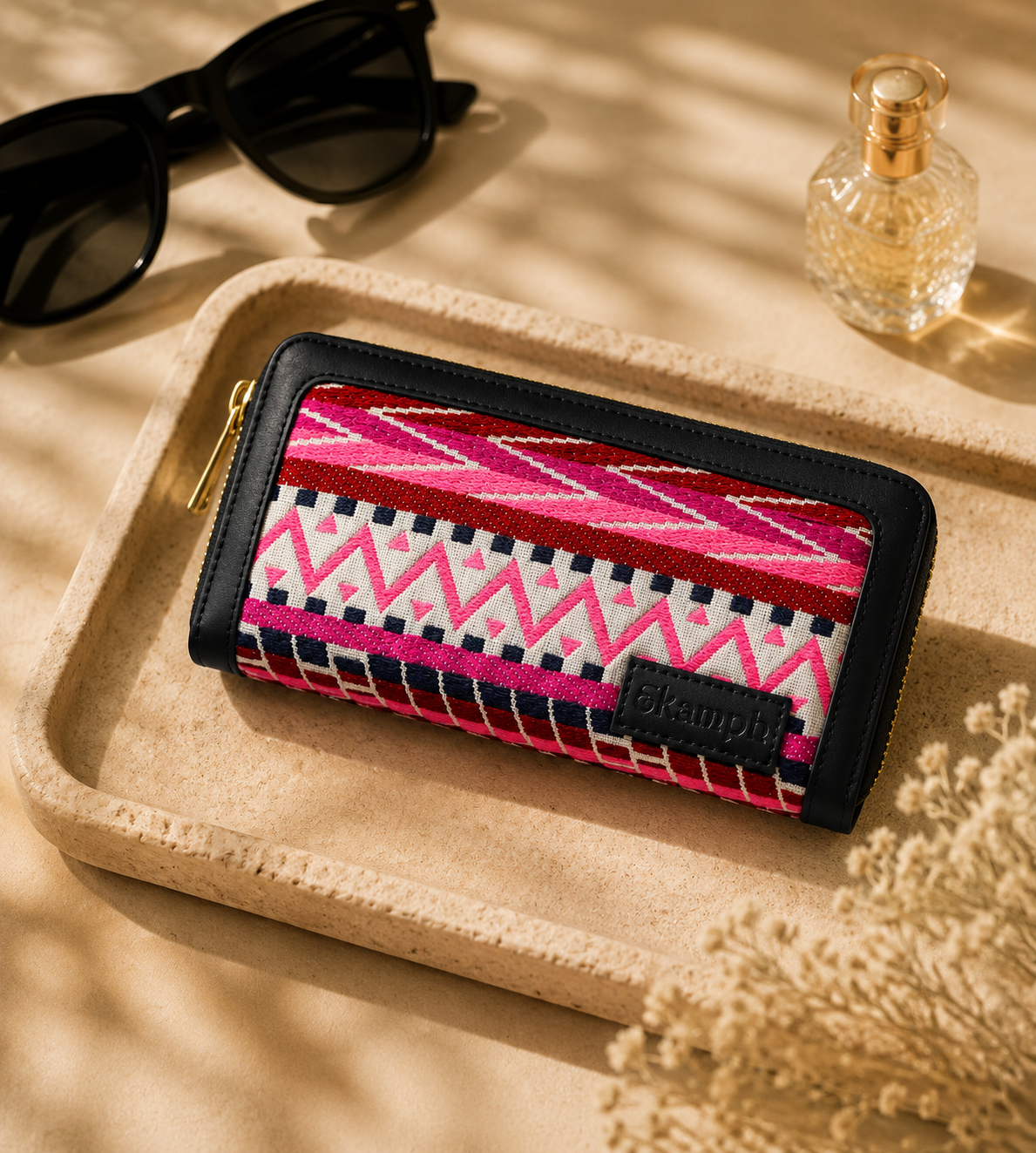 Pink Black Ladies Wallet