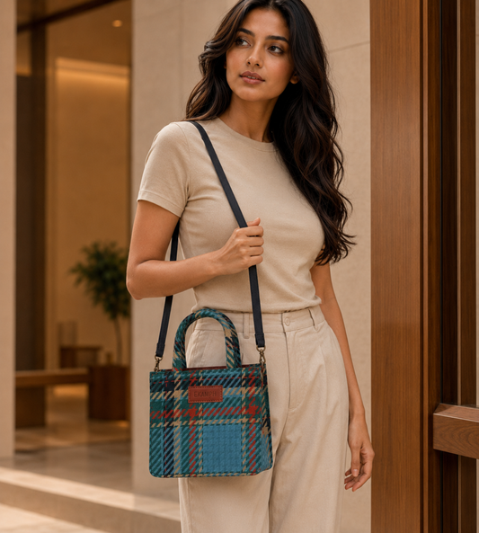 Scottish Checks Mini Sling Bag
