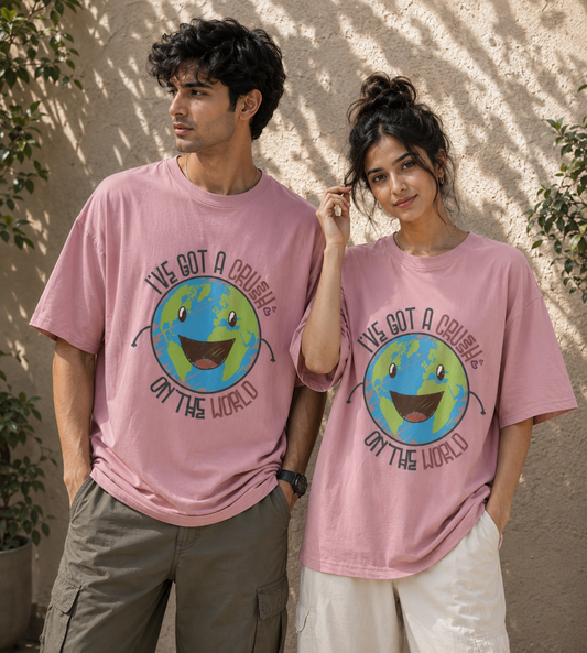 I've Got A Crush On The Earth (Pastel Pink)