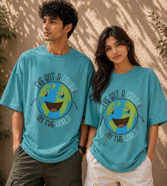 I've Got A Crush On The Earth (Dusty Turquoise)