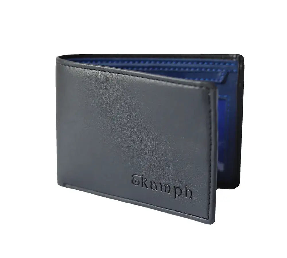 Black Blue Men's Wallet