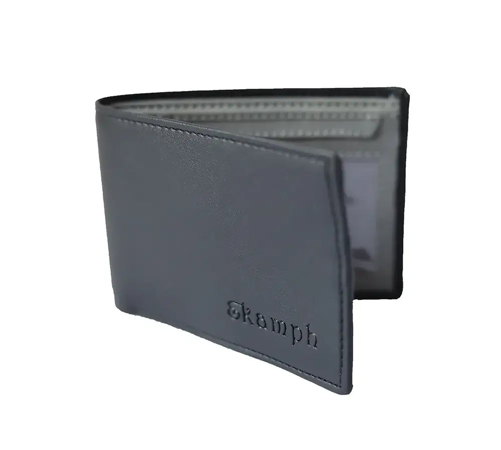 Black Grey Men's Wallet