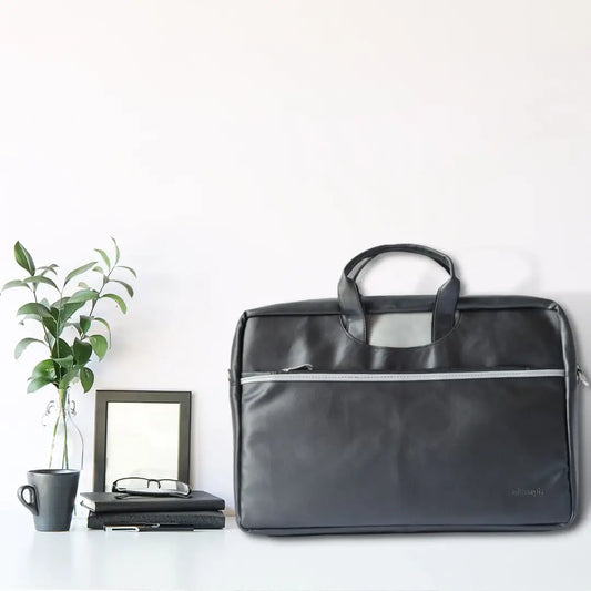 Black & Grey Non-Expandable Backpack Laptop Bag