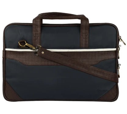 Blue & Brown Expandable Backpack Laptop Bag