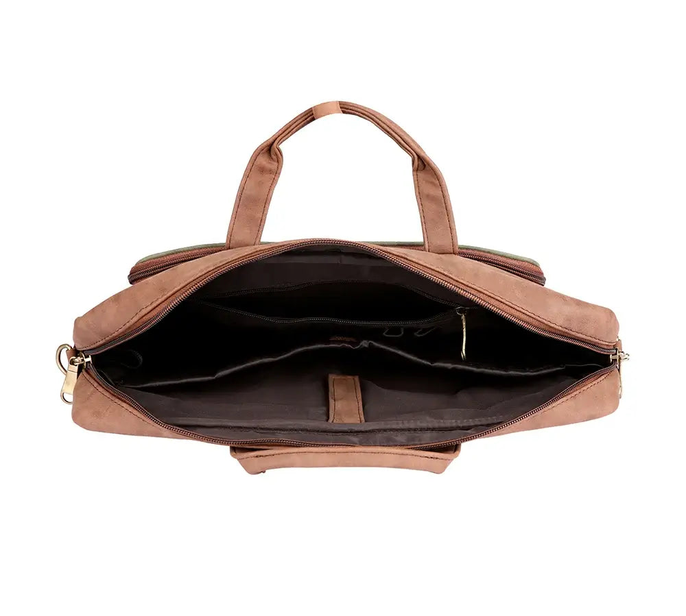 Suede Computer Backpack Buy Brown & Suede Laptop Bag | Men's Luxury Laptop Bag – Ekamph