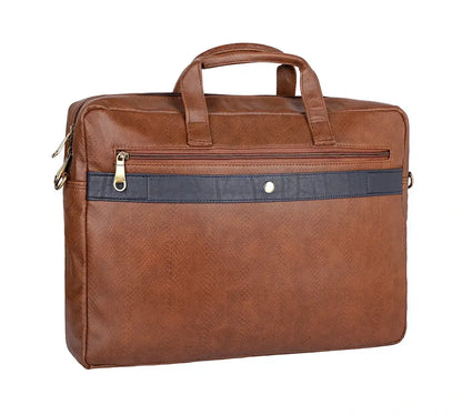Brown & Blue Laptop Bag