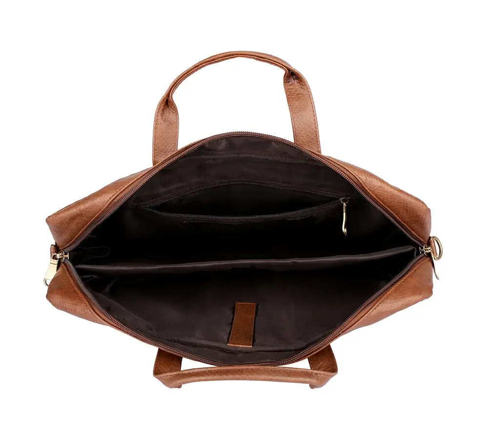 Brown & Blue Laptop Bag