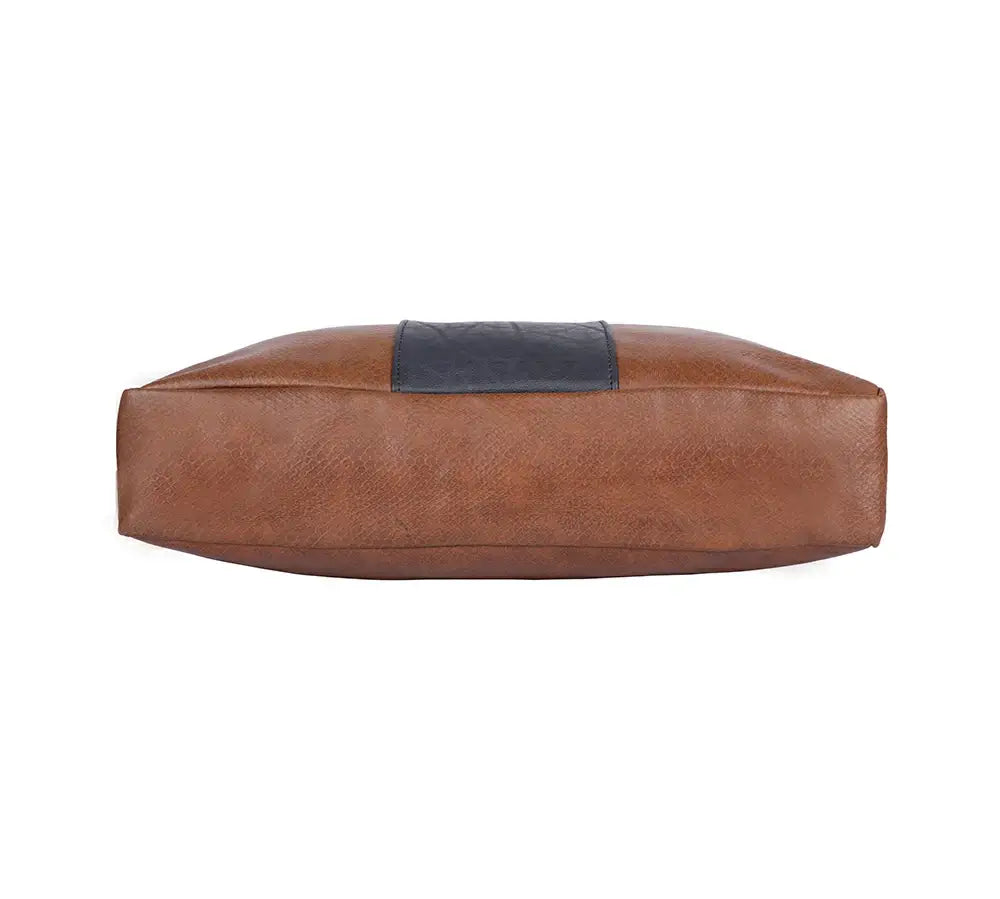 Brown & Blue Laptop Bag