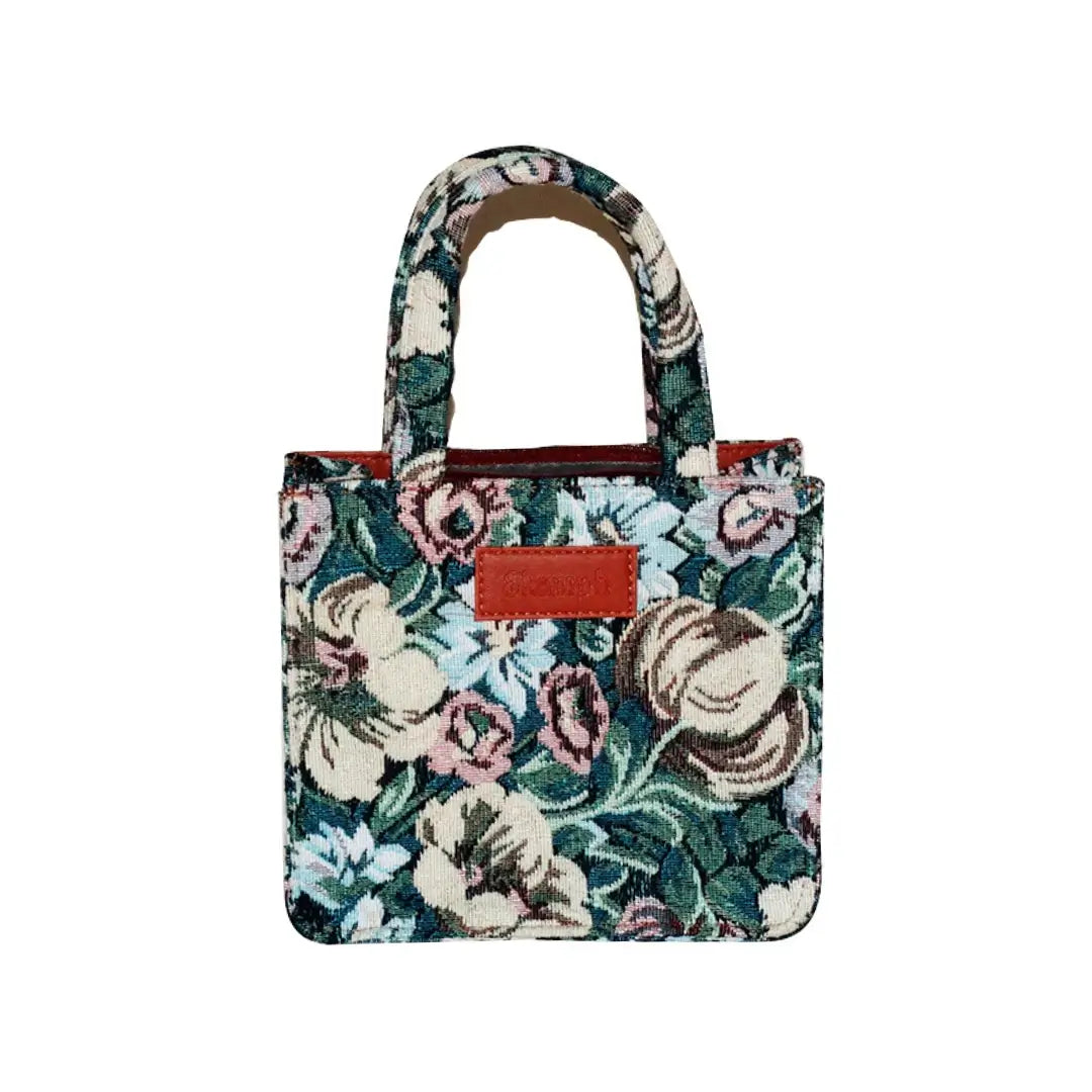Floral Weave Mini Sling Bag