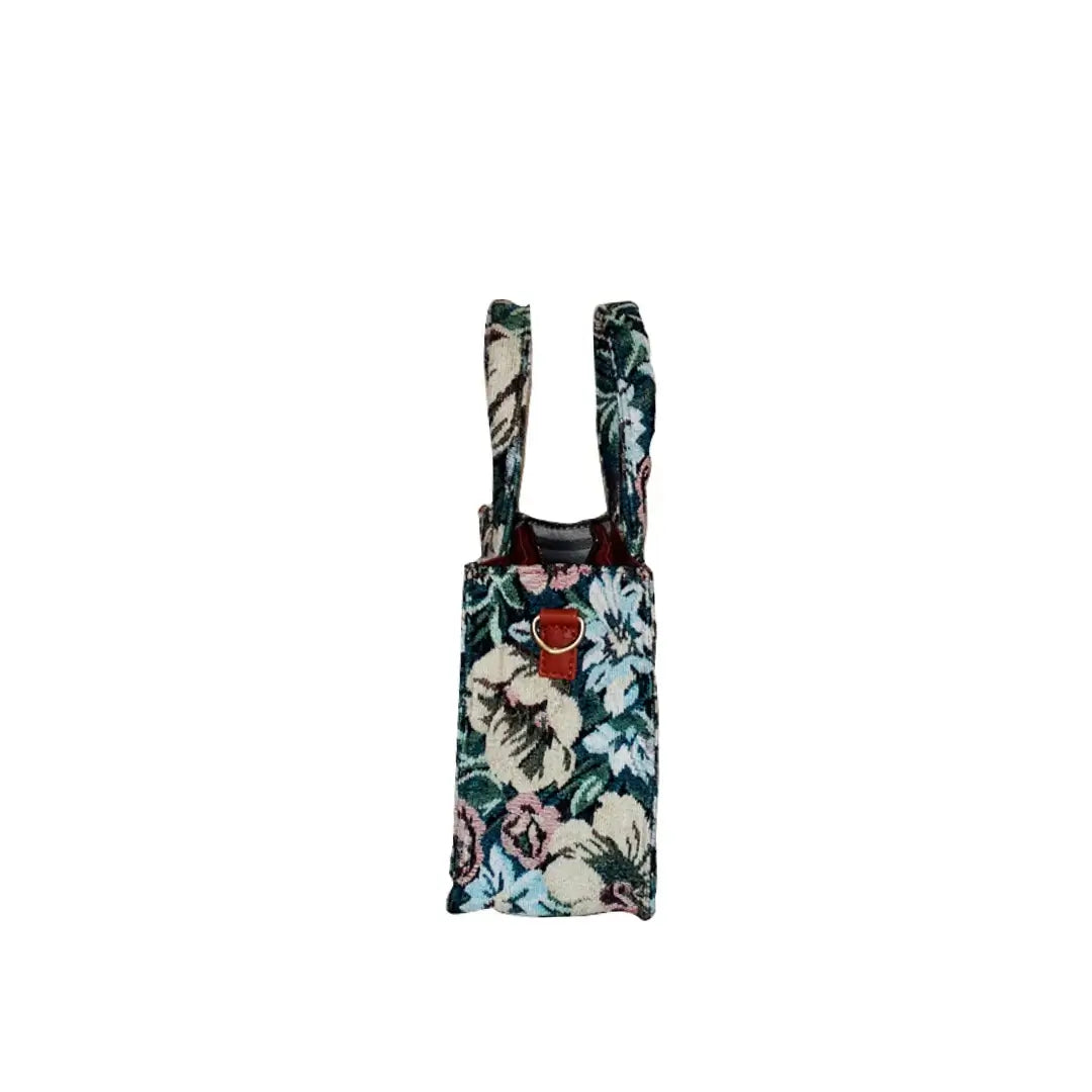 Floral Weave Mini Sling Bag