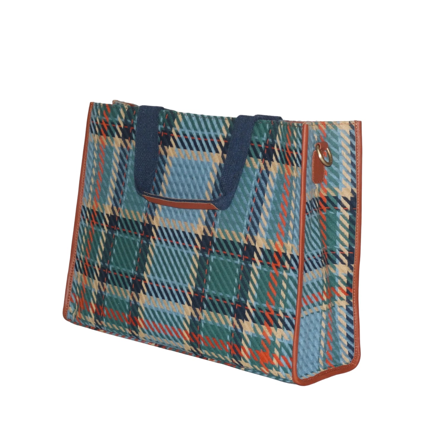 Scottish Checks Laptop Tote