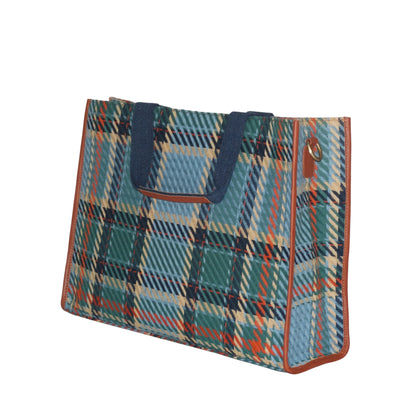 Scottish Checks Laptop Tote